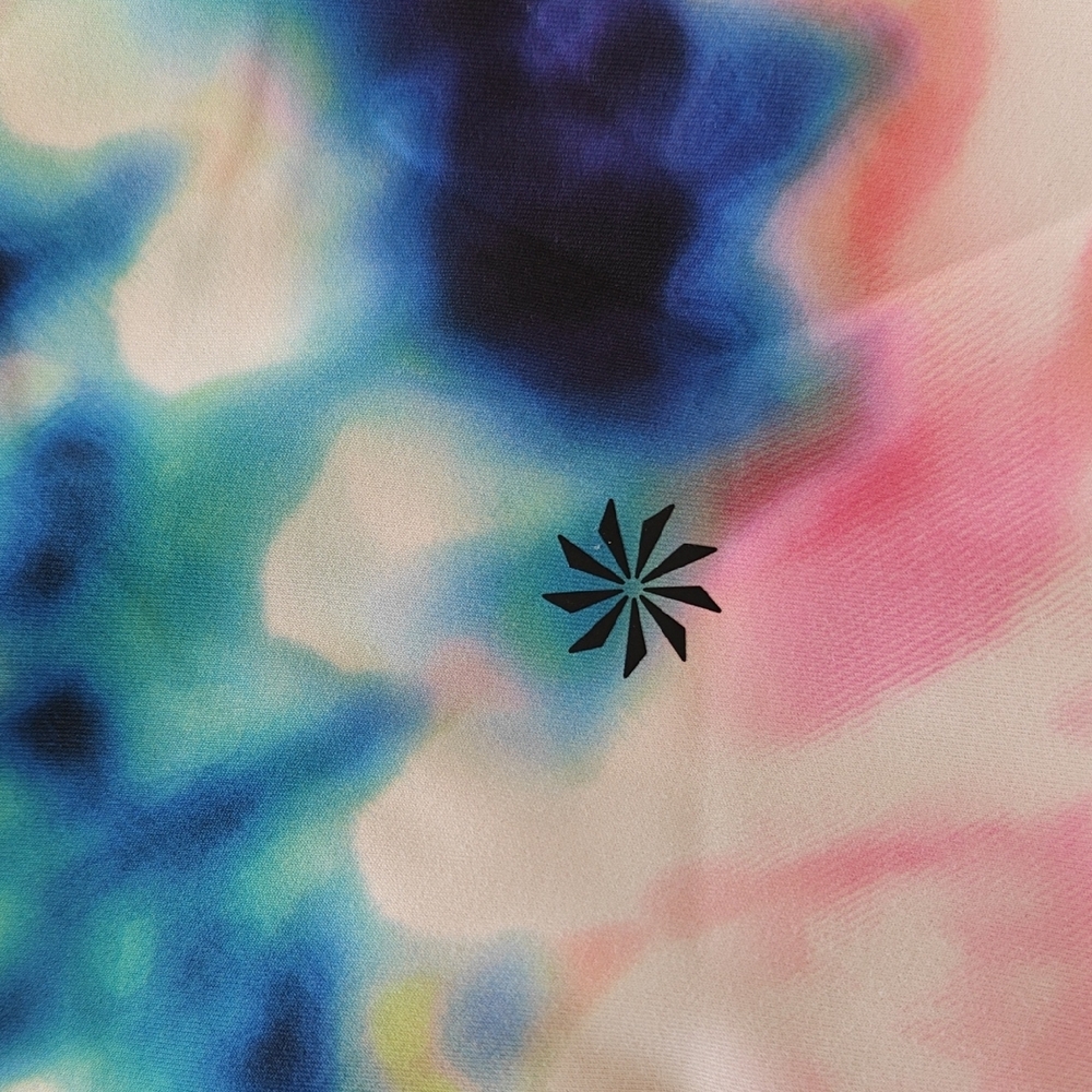 Athleta Tie-Dye Leggings — Pink, Blue & White - Picture 5 of 5